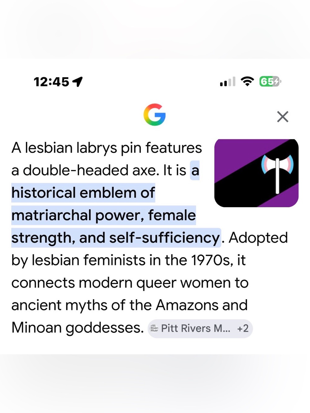 1 LGBTQ+ WLW Lesbian Small Pride Rectangular lesbian Purple & Black labrys Pin - Picture 14 of 14